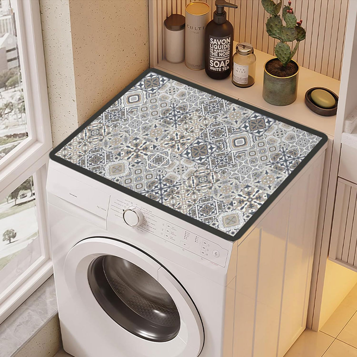 YeahBoom Waschmaschinenauflage 60x60cm,Waschmaschinenabdeckung Universal