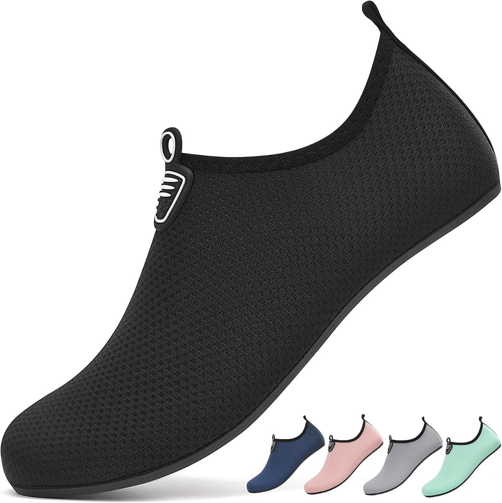 Water Shoes for Women Men Quick-Dry Beach Swim Socks with Non-Slip Sole