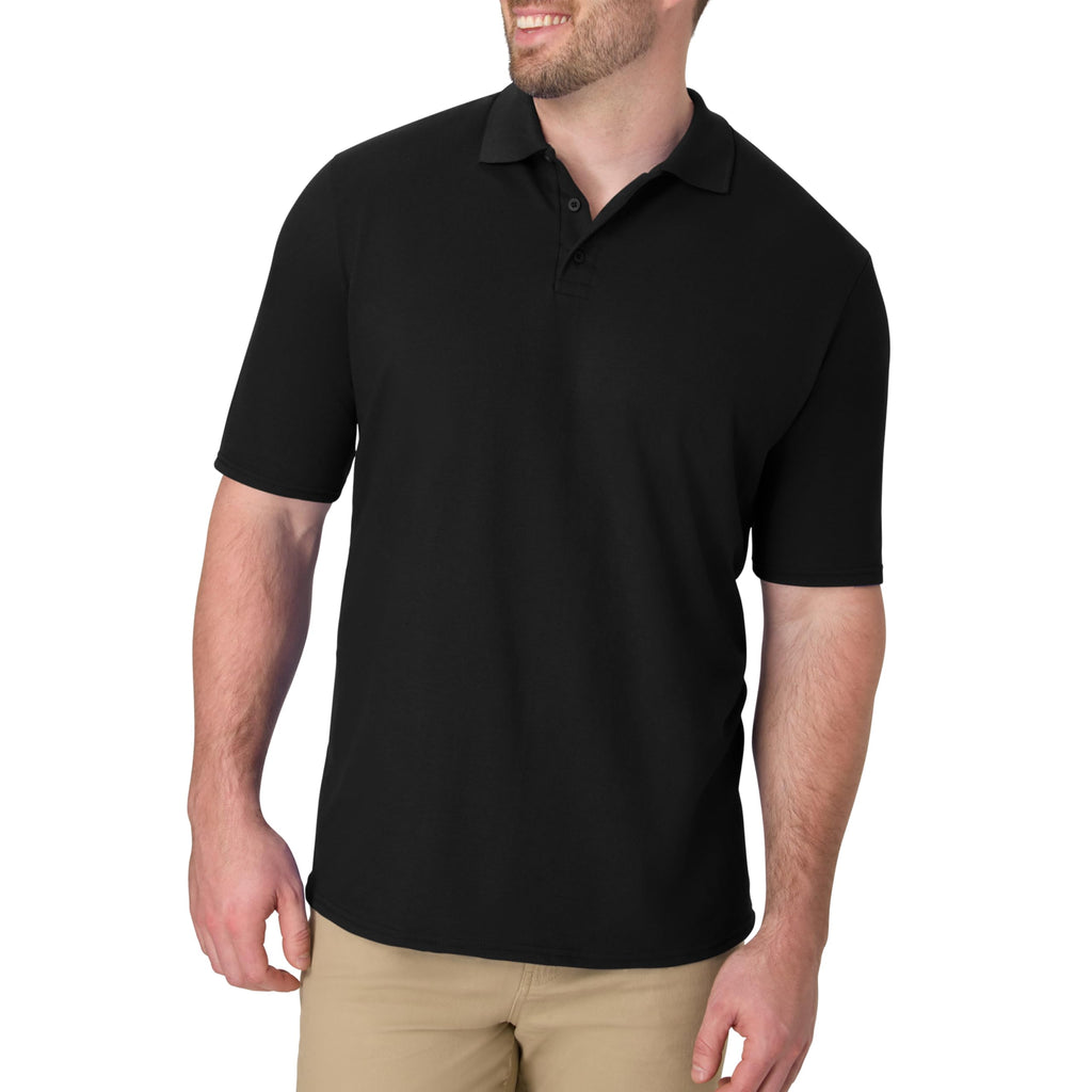 Hanes Men’s X-Temp Short Sleeve Polo Shirt, Midweight Men's Shirt