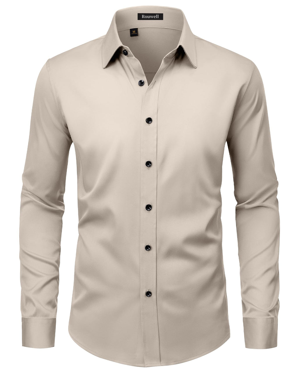 Men’s Wrinkle Free Dress Shirts Regular Fit Long Sleeve Non Iron Business Casual Wedding Stretch Button Down Shirt