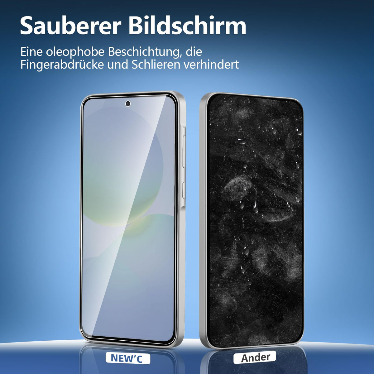 NEW'C Schutzfolie für Samsung Galaxy A35 5G für Panzerglas