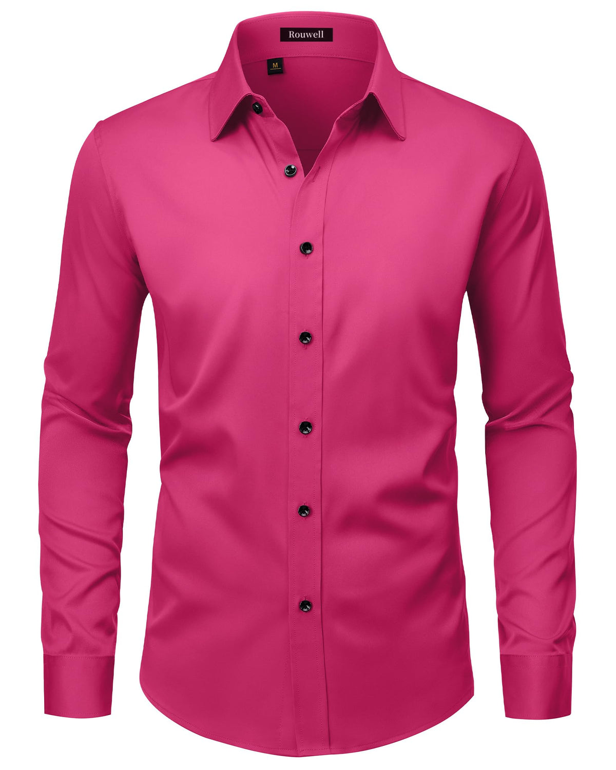 Men’s Wrinkle Free Dress Shirts Regular Fit Long Sleeve Non Iron Business Casual Wedding Stretch Button Down Shirt