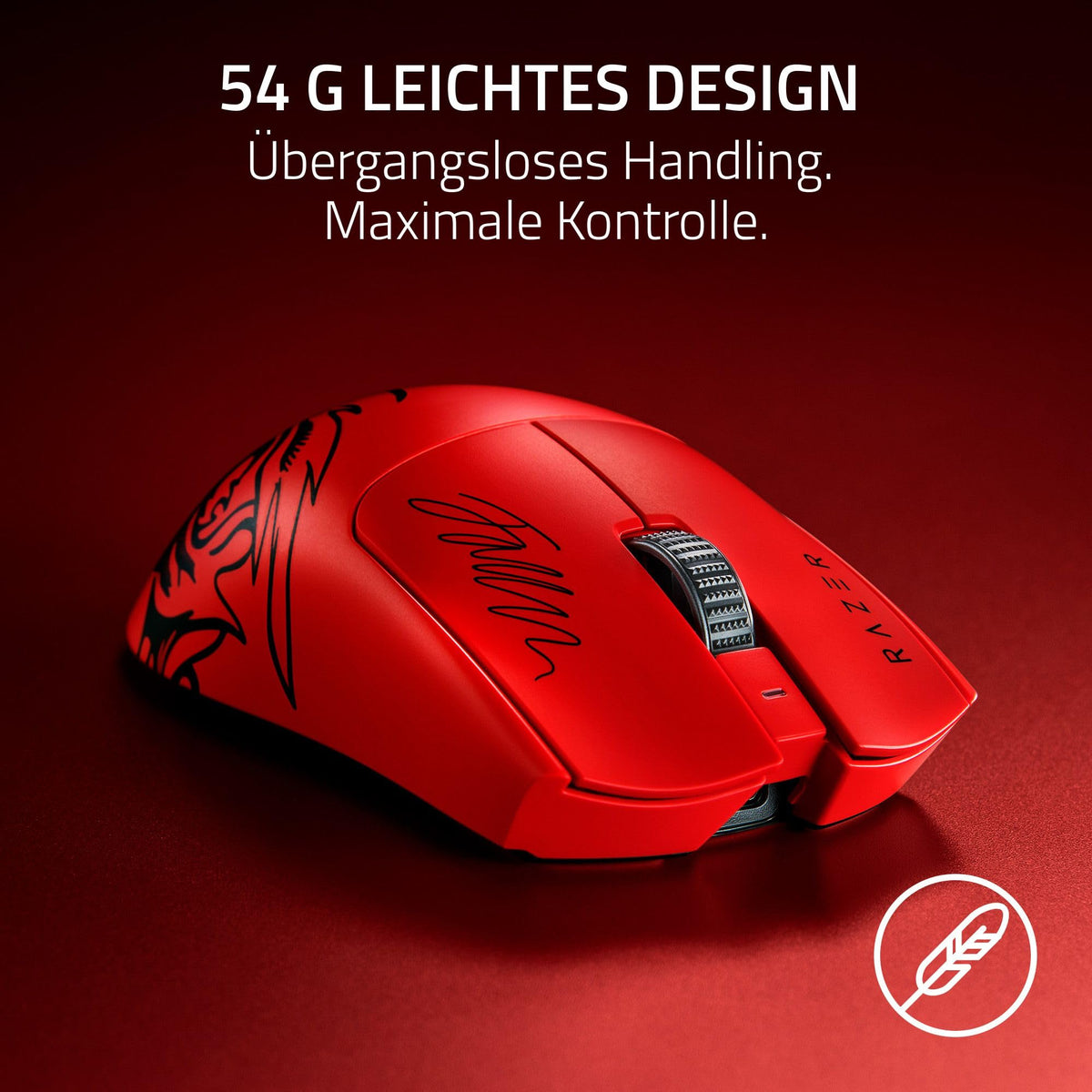 Razer Viper V3 HyperSpeed - Kabellose Esports Gaming-Maus - Focus Pro 30K DPI Sensor - bis zu 280 Std. Akku, Mechanische Maus-Switches 2th Generation - kabellose Abtastrate 4000Hz- PC/Mac | Schwarz