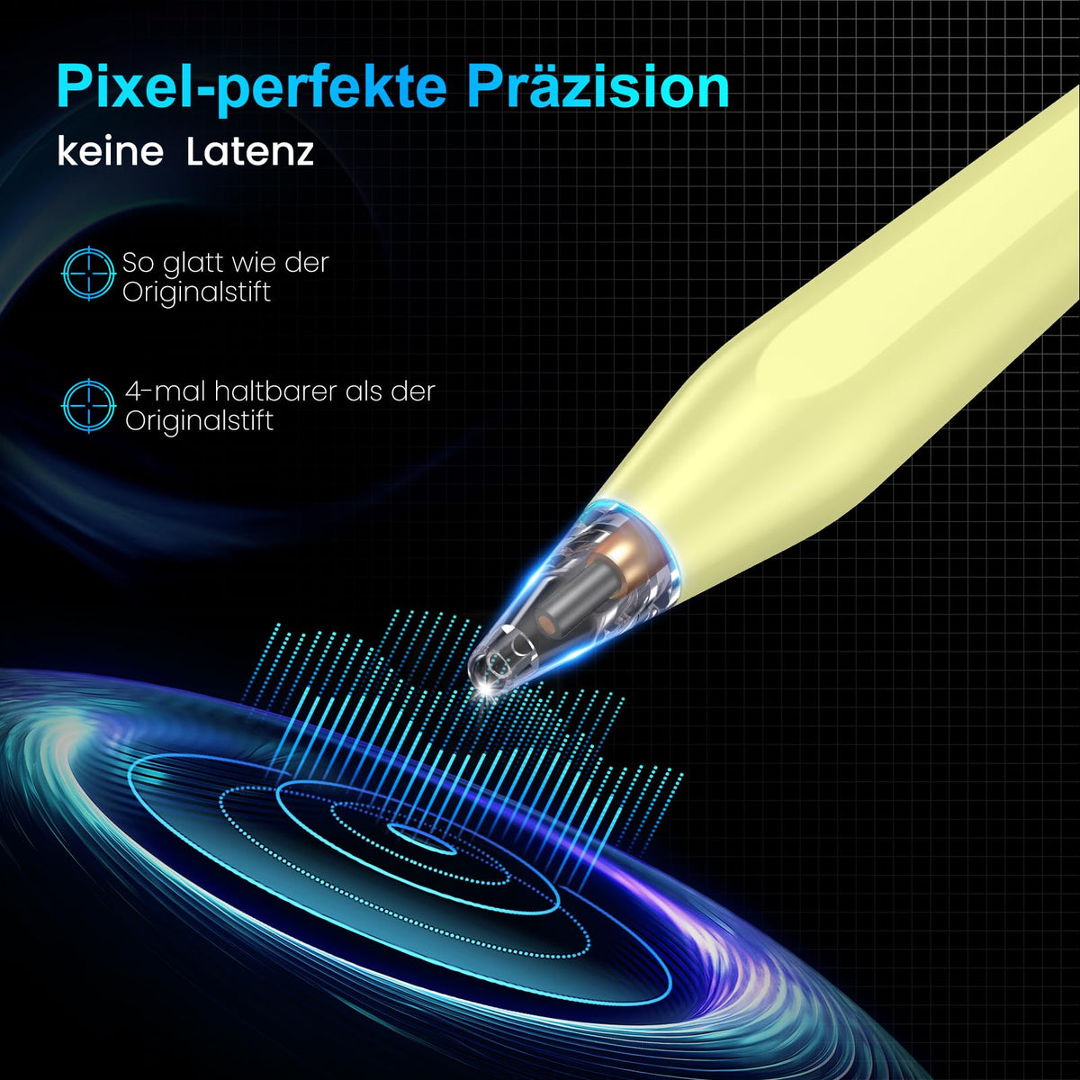 Stift für iPad, (2018-2025) Pencil 2nd Generation für Apple mit Schnellladeleistung Palm Rejection und Neigungssensitivität Stylus für i Pad 6-10, i Pad Pro 13''/12,9''/11'', Mini 6/5, Air 5/4/3