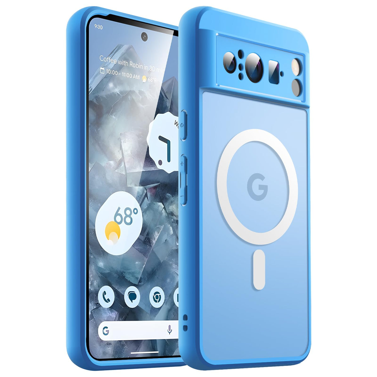 JETech Magnetische Hülle für Google Pixel 10/10 Pro, Obsidian