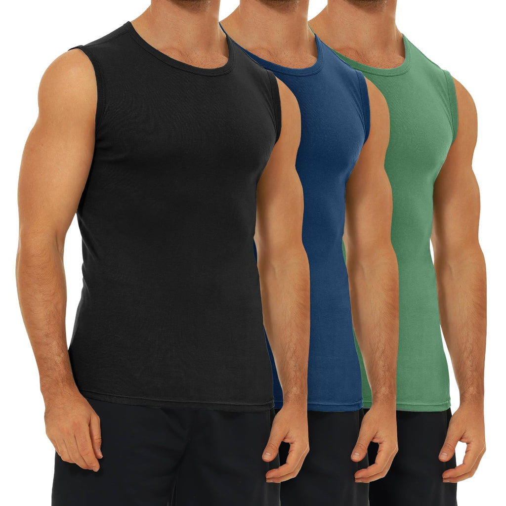 FALARY 3er-/6er-Pack Herren-Unterhemd aus Baumwolle Tanktop Unterhemden S-5XL
