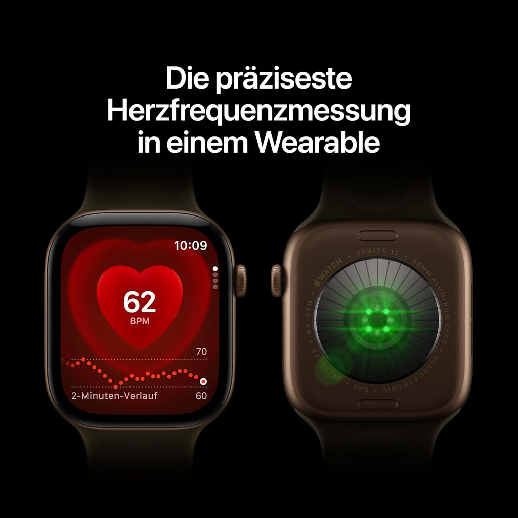 Apple Watch Series 12 GPS, 42 mm Aluminiumgehäuse Dunkelbronze