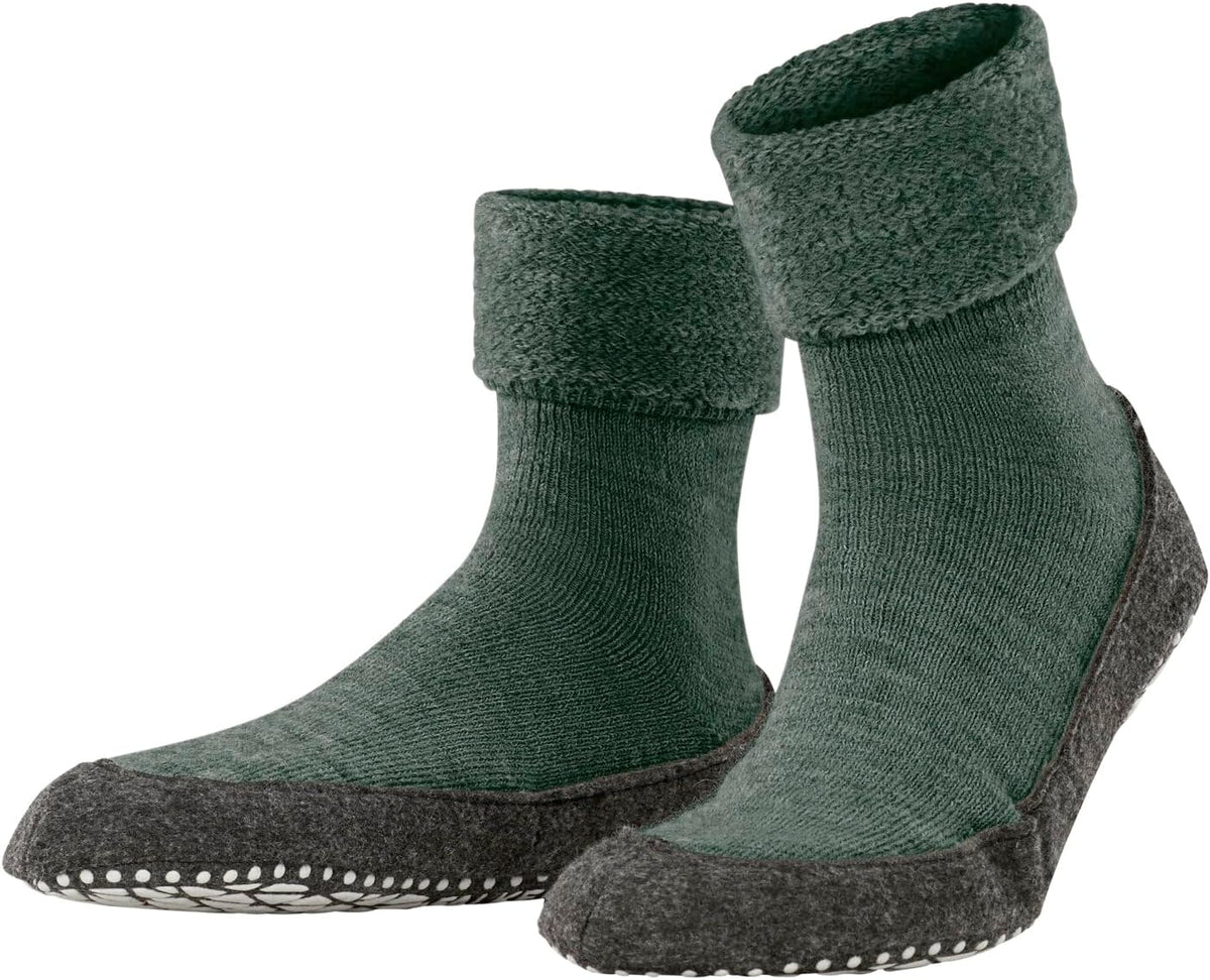 FALKE Herren Cosyshoe Stoppersocken atmungsaktive klimaregulierende geruchshemmende Wolle rutschhemmende Noppen auf der Filzsohle komfortabel warm mit Plüsch strapazierfähig 1 Paar