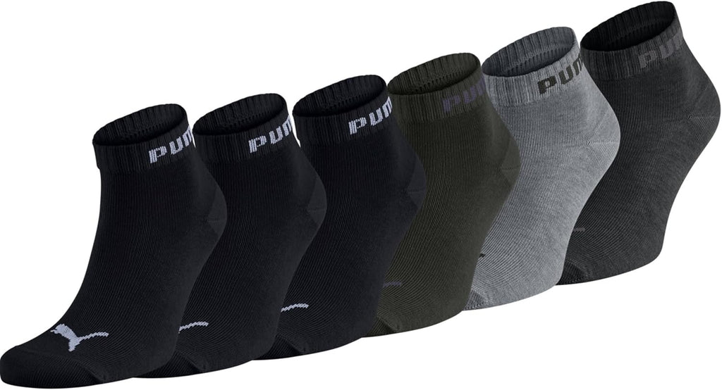 PUMA Unisex Sportsocken Quarter 6er Pack – Statement Edition, kurze Socken für Sport & Alltag, Damen & Herren