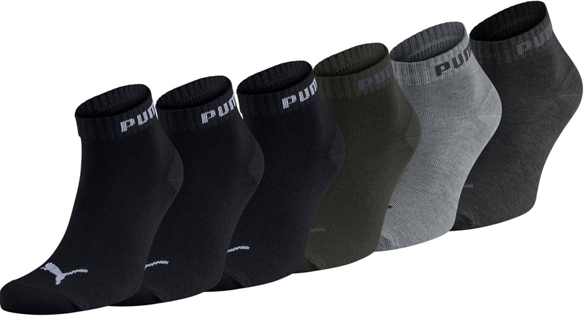 PUMA Unisex Sportsocken Quarter 6er Pack – Statement Edition, kurze Socken für Sport & Alltag, Damen & Herren
