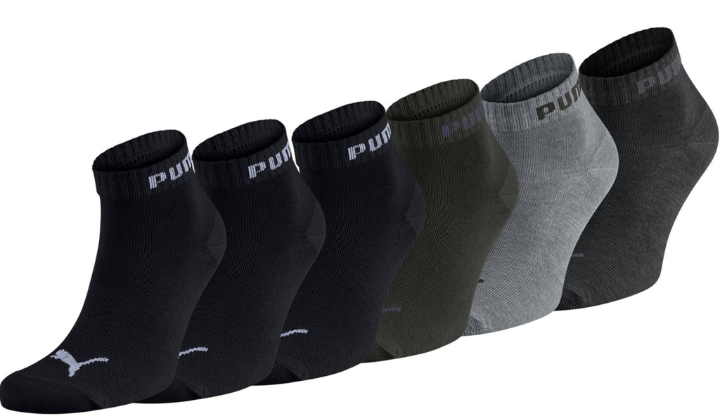 PUMA Unisex Sportsocken Quarter 6er Pack – Statement Edition, kurze Socken für Sport & Alltag, Damen & Herren