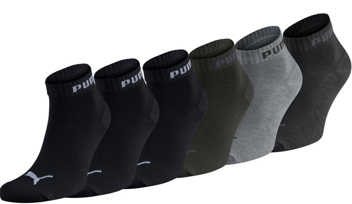 PUMA Unisex Sportsocken Quarter 6er Pack – Statement Edition, kurze Socken für Sport & Alltag, Damen & Herren