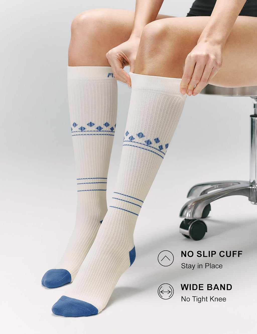 FITRELL 3 Pairs Compression Socks for Women and Men 20-30mmHg-Circulation Support Socks