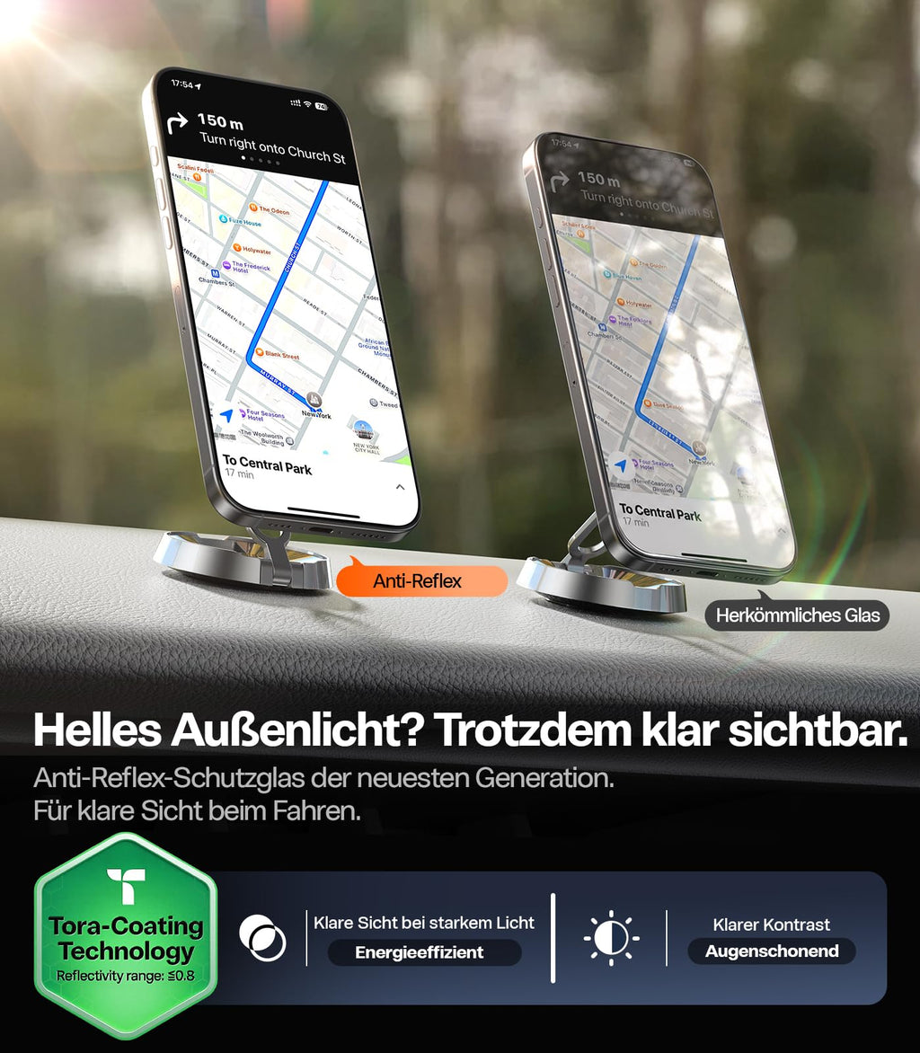 TORRAS für iPhone 18 Pro 9H+ Kratzfest Kameraschutz HD-Klares, Grau