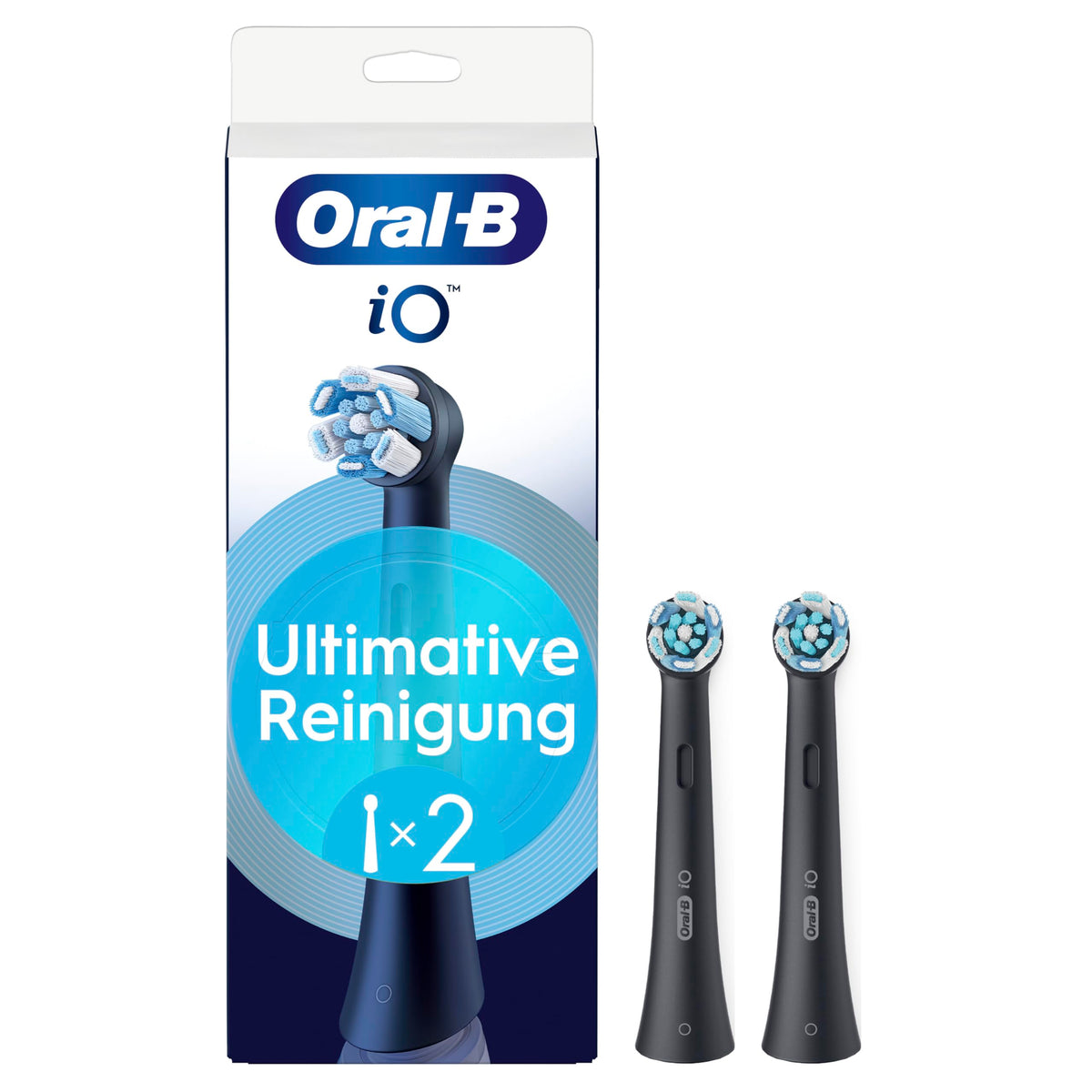Oral-B iO Aufsteckbürsten Ultimative Reinigung, Schwarz, 4 Stück