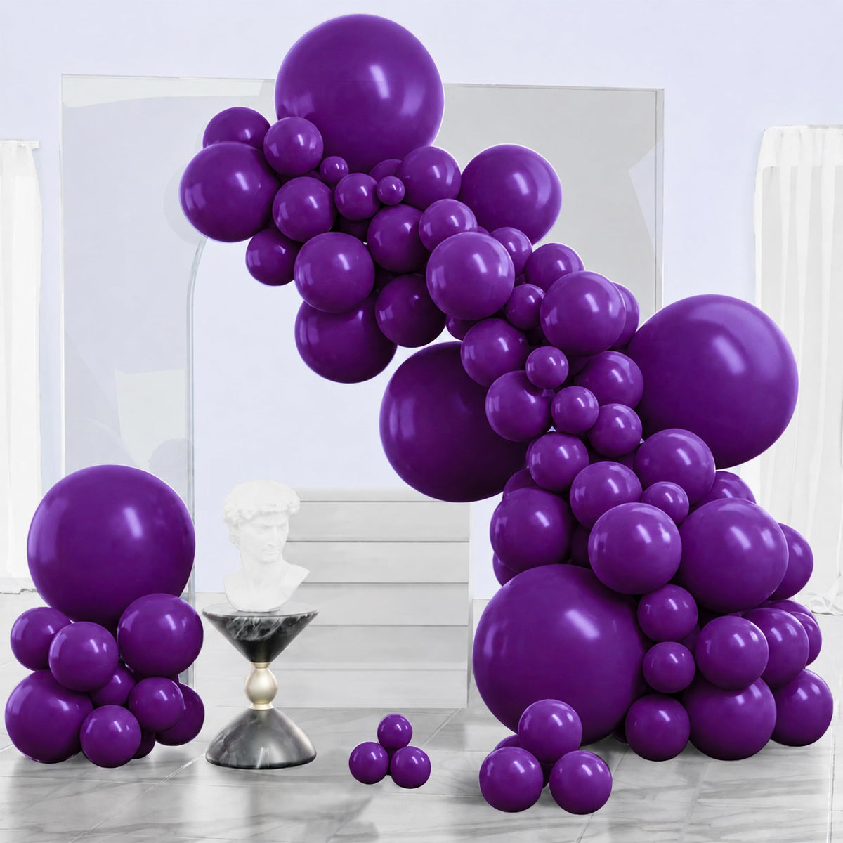 PartyWoo Black Balloons 140pcs Different Sizes of 18 12 10 5 Inch