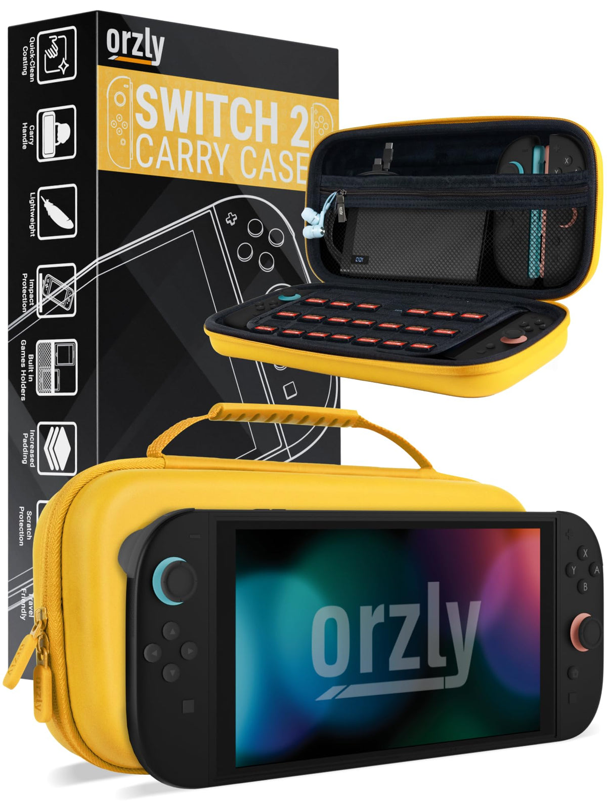 Orzly Tragetasche kompatibel mit Nintendo Switch Lite (2019) – Aufbewahrungstasche - Hartschalen Case/Hülle/Schutzhülle für die Verwendung mit der Nintendo Switch Lite Konsole & Accesoires - ROSA