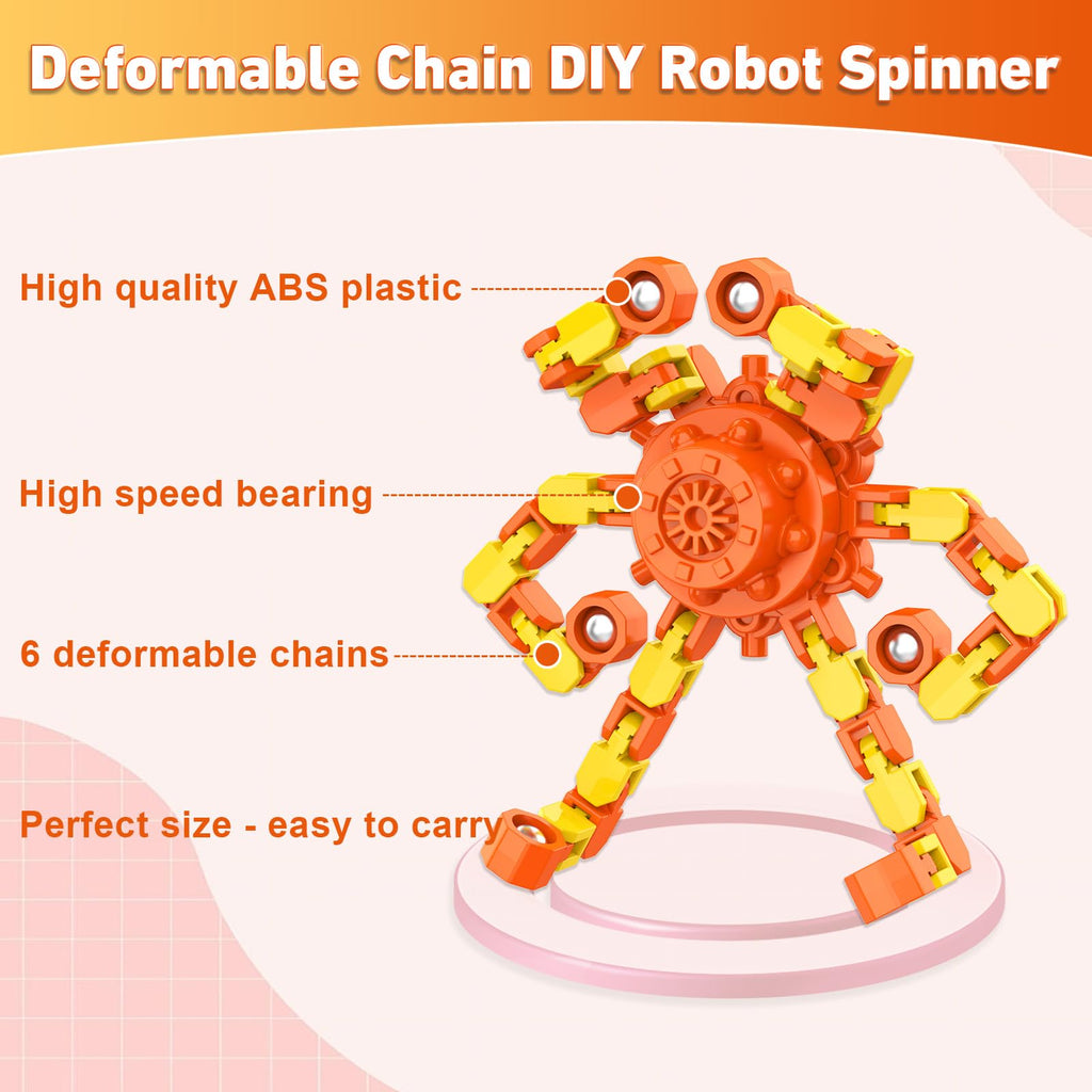 Transformable Fidget Spinners,30PCS Funny Sensory Fidget Toys for Kids