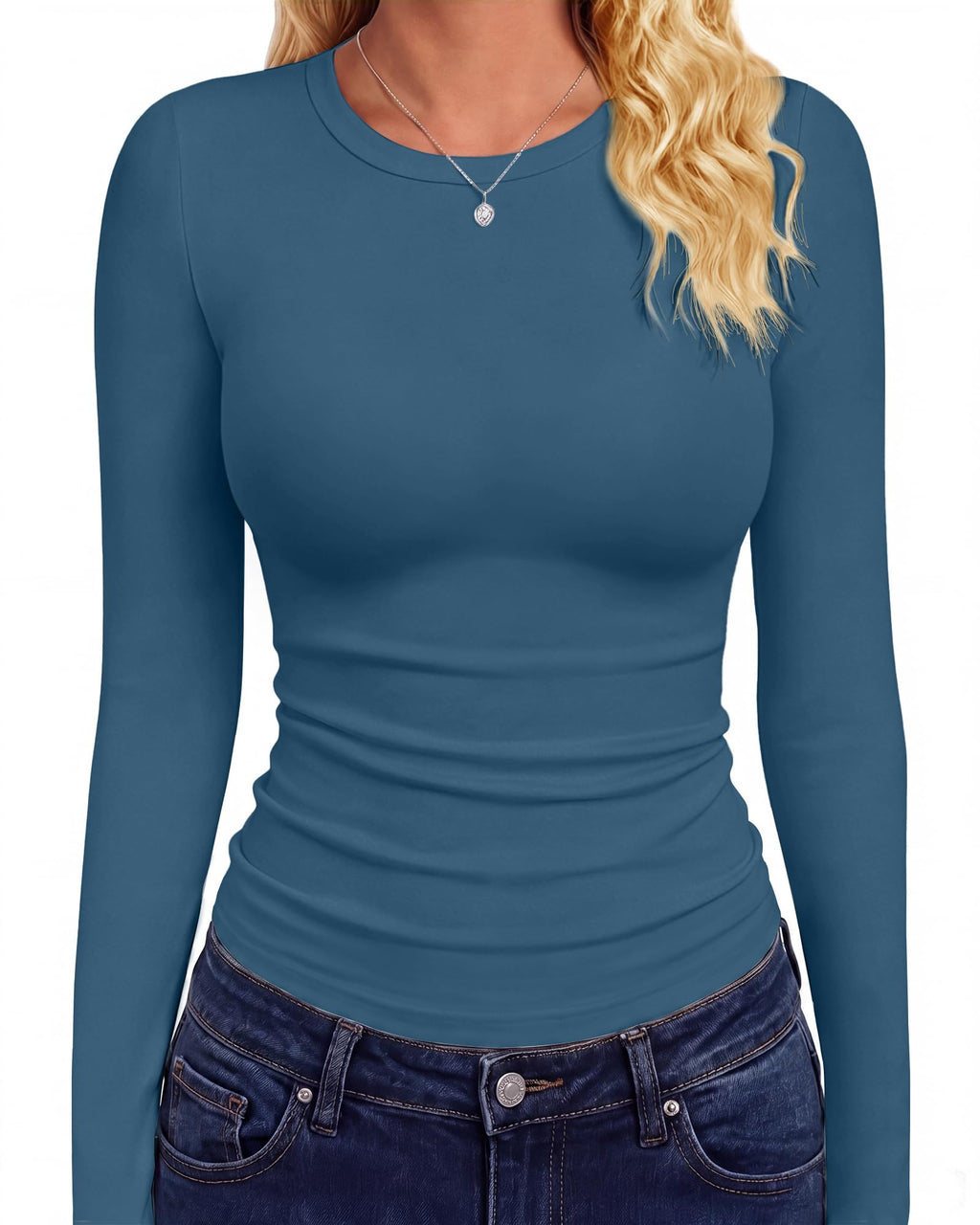 GAYHAY Langarmshirts für Damen Oberteile figurbetont Herbstmode 2026
