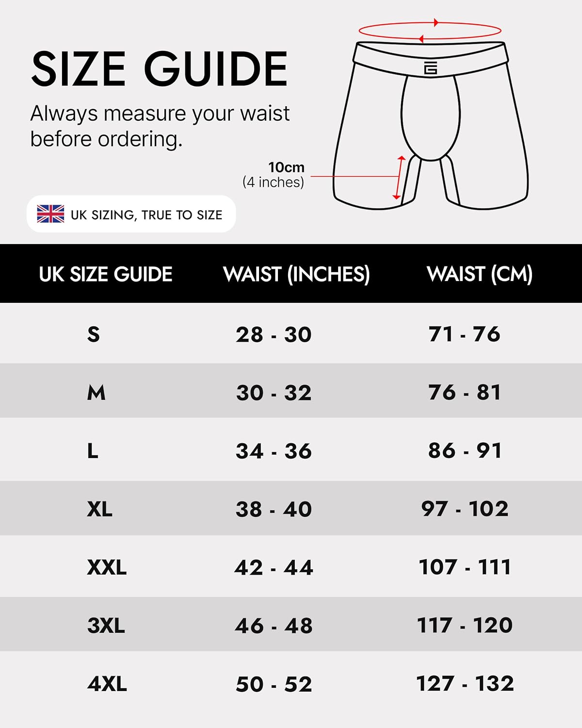 Giovici Mens Boxers Bamboo Anti Chafing Soft Comfortable Boxer Briefs Longer Leg - Boxer Shorts Multipack - Moisture Wicking Technology
