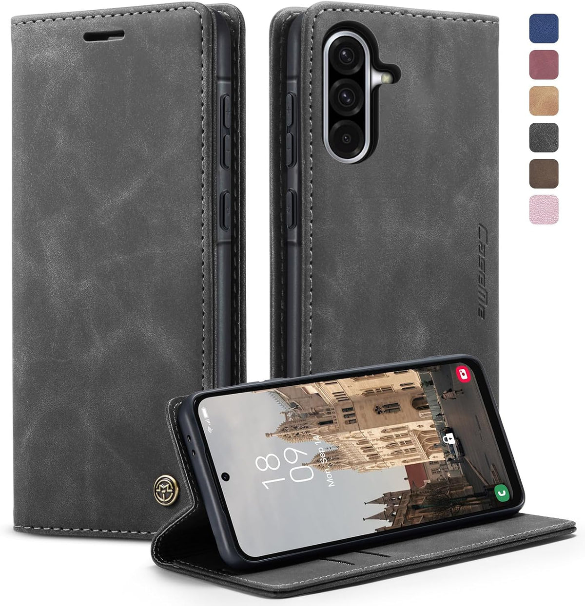 KZB für Xiaomi Redmi Note 15 Hülle, Magnet Leder Klapphülle Stoßfest
