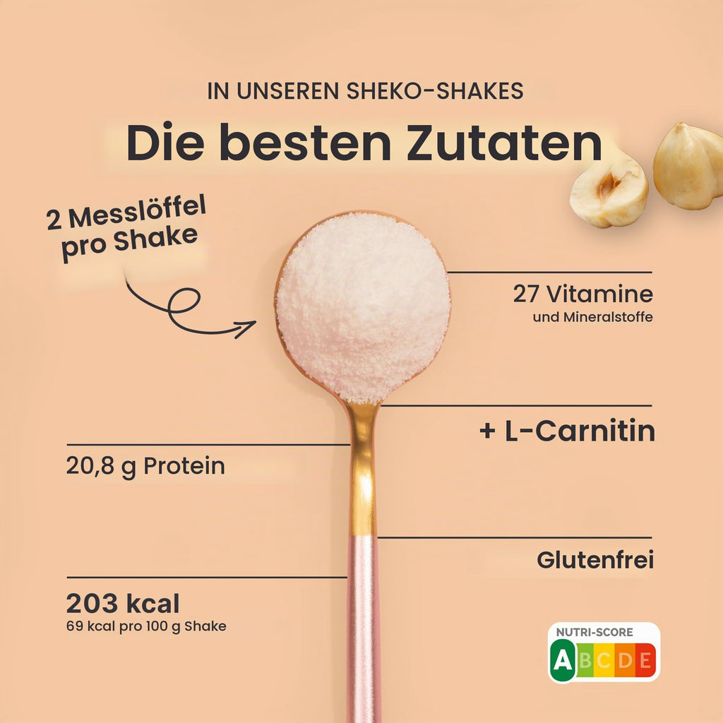 SHEKO Balance Shake Erdbeere – Mahlzeitersatz & Abnehmshake – 378 g