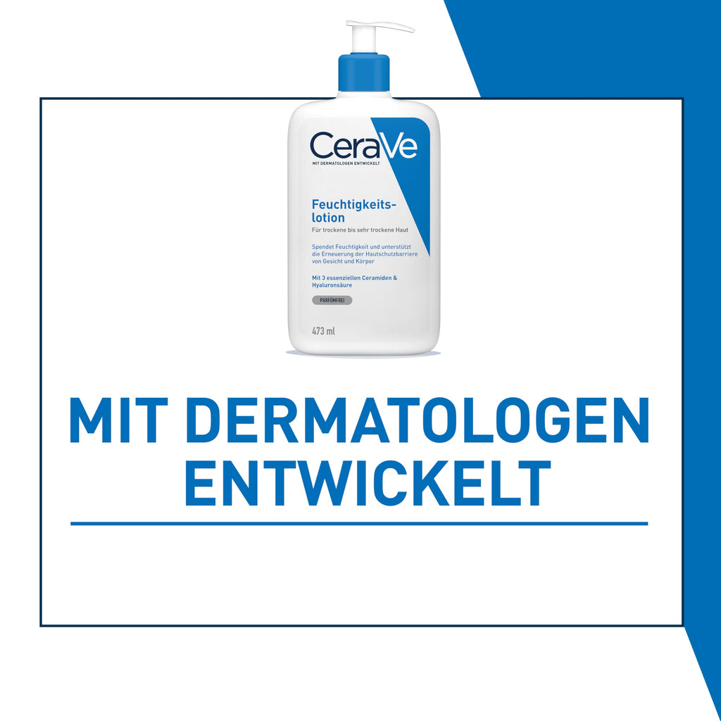 CeraVe Feuchtigkeitslotion für trockene Haut, Körper & Gesicht
