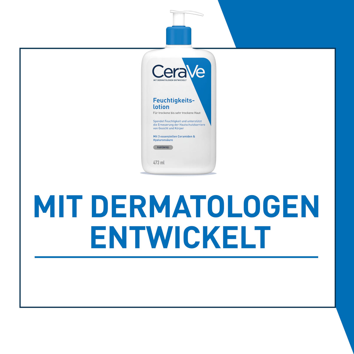CeraVe Feuchtigkeitslotion für trockene Haut, Körper & Gesicht