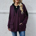 Women's Loose-fitting Mid-length Hooded Sweatshirt