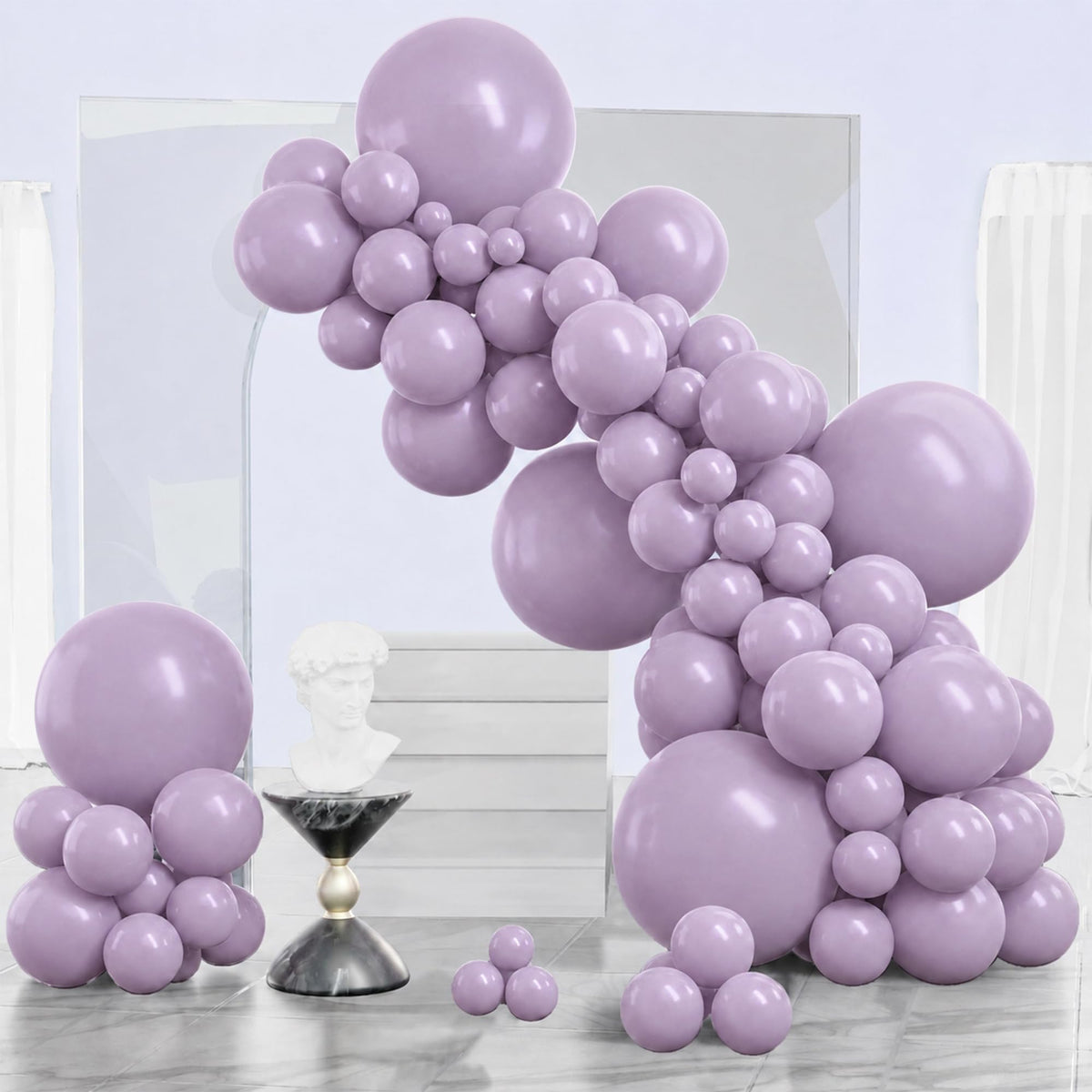 PartyWoo Black Balloons 140pcs Different Sizes of 18 12 10 5 Inch