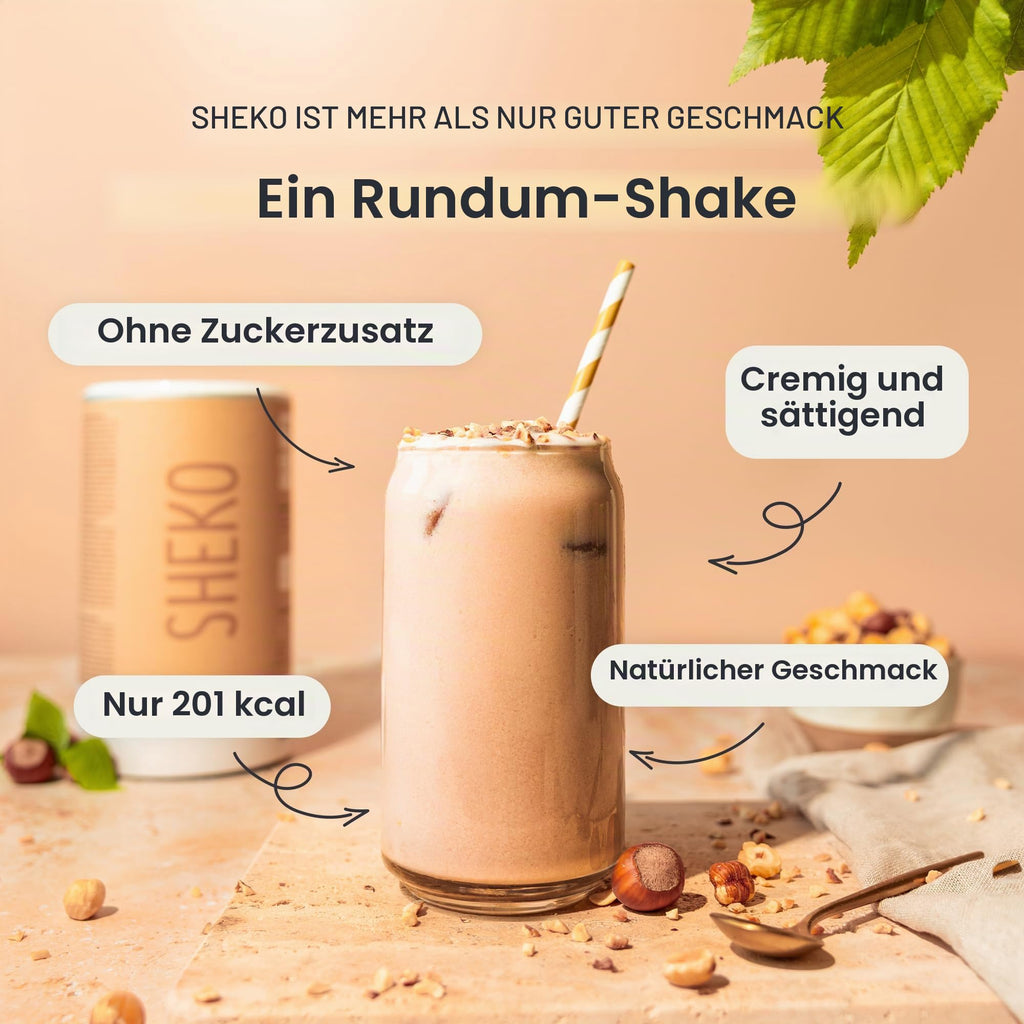 SHEKO Balance Shake Erdbeere – Mahlzeitersatz & Abnehmshake – 378 g