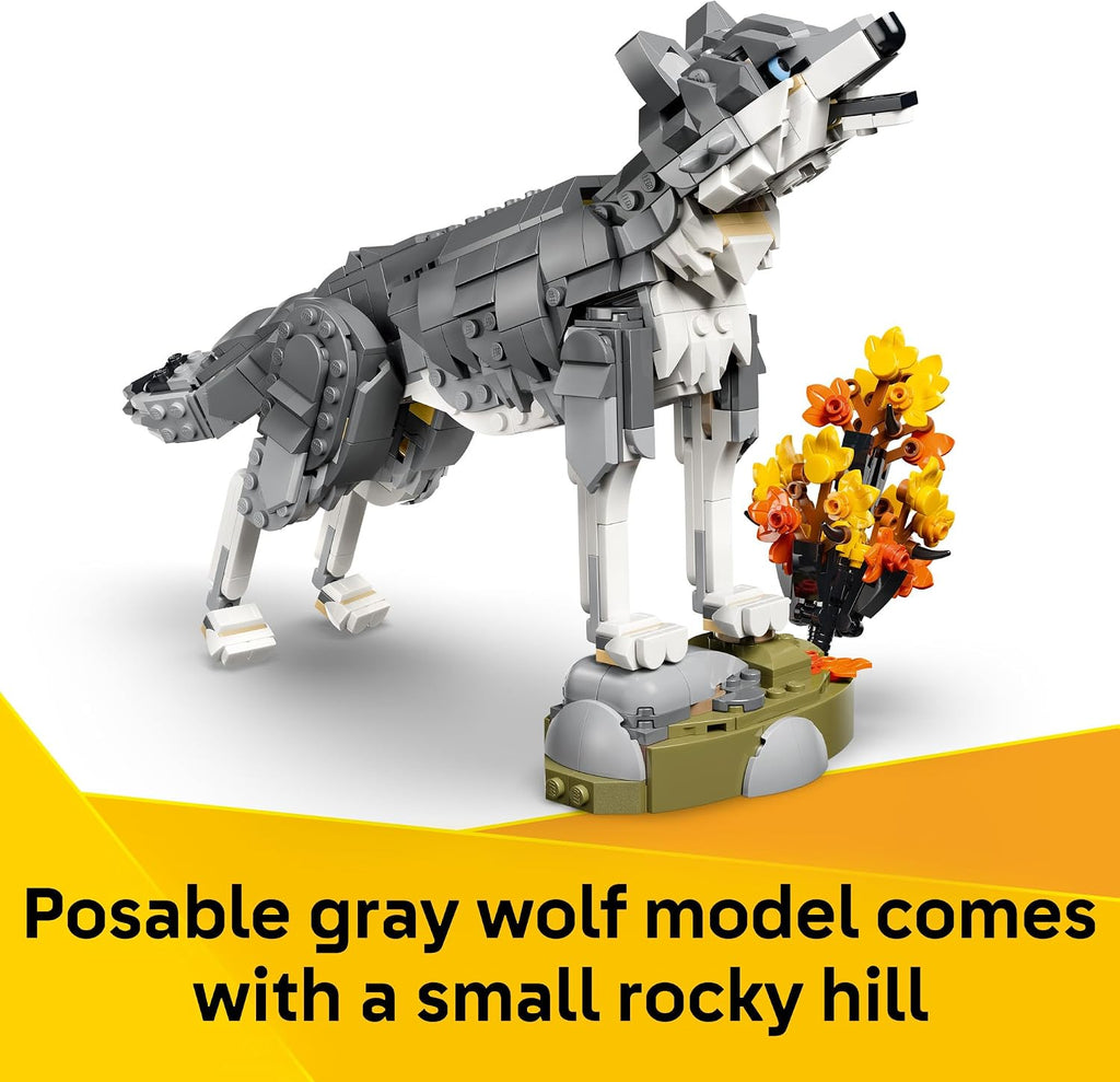 LEGO Creator 3 in 1 Forest Animals: Gray Wolf 31393