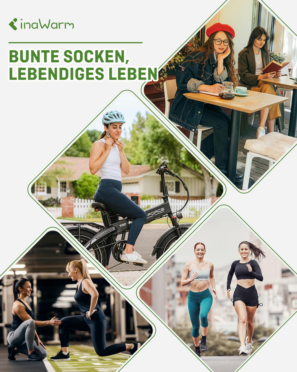 Bambus Sneaker Socken Damen, 6 Paar, Atmungsaktiv