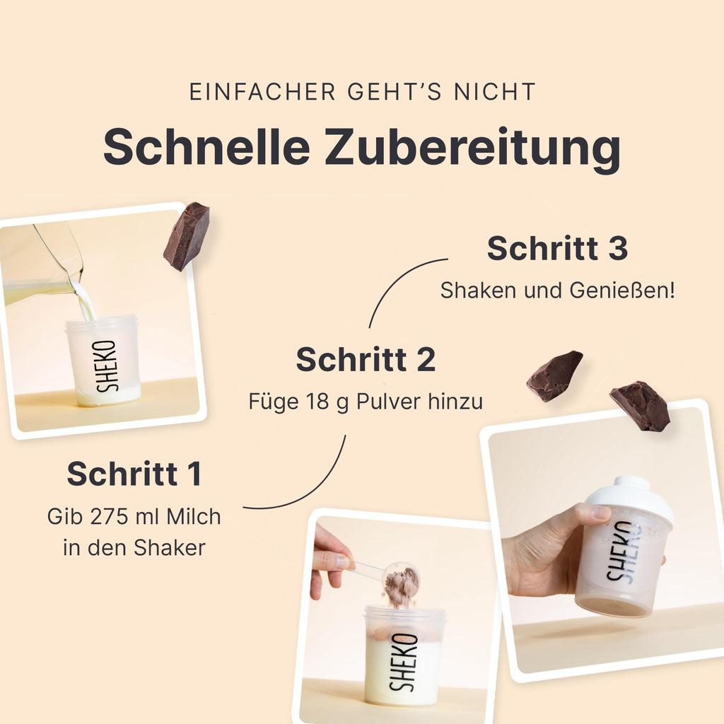 SHEKO Balance Shake Erdbeere – Mahlzeitersatz & Abnehmshake – 378 g