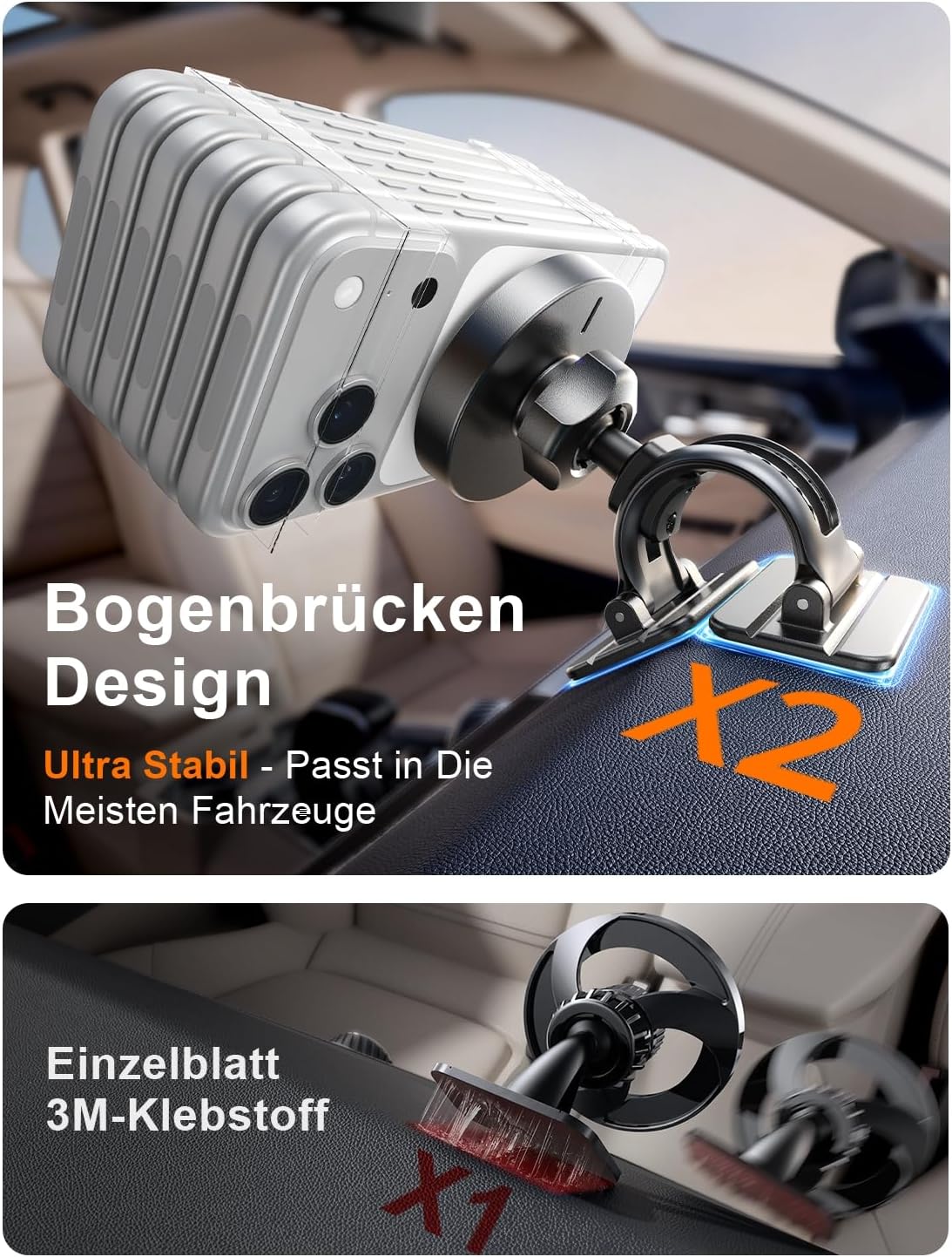 LISEN für Magsafe Autohalterung 15W Handyhalterung Auto mit Ladefunktion