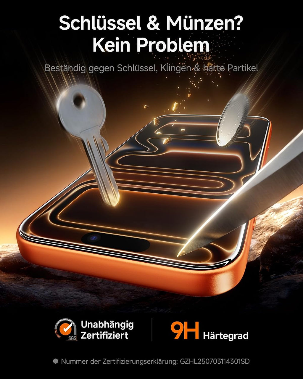 SMARTDEVIL 2 Pack Privatsphäre Schutz für iPhone 17 Panzerglas