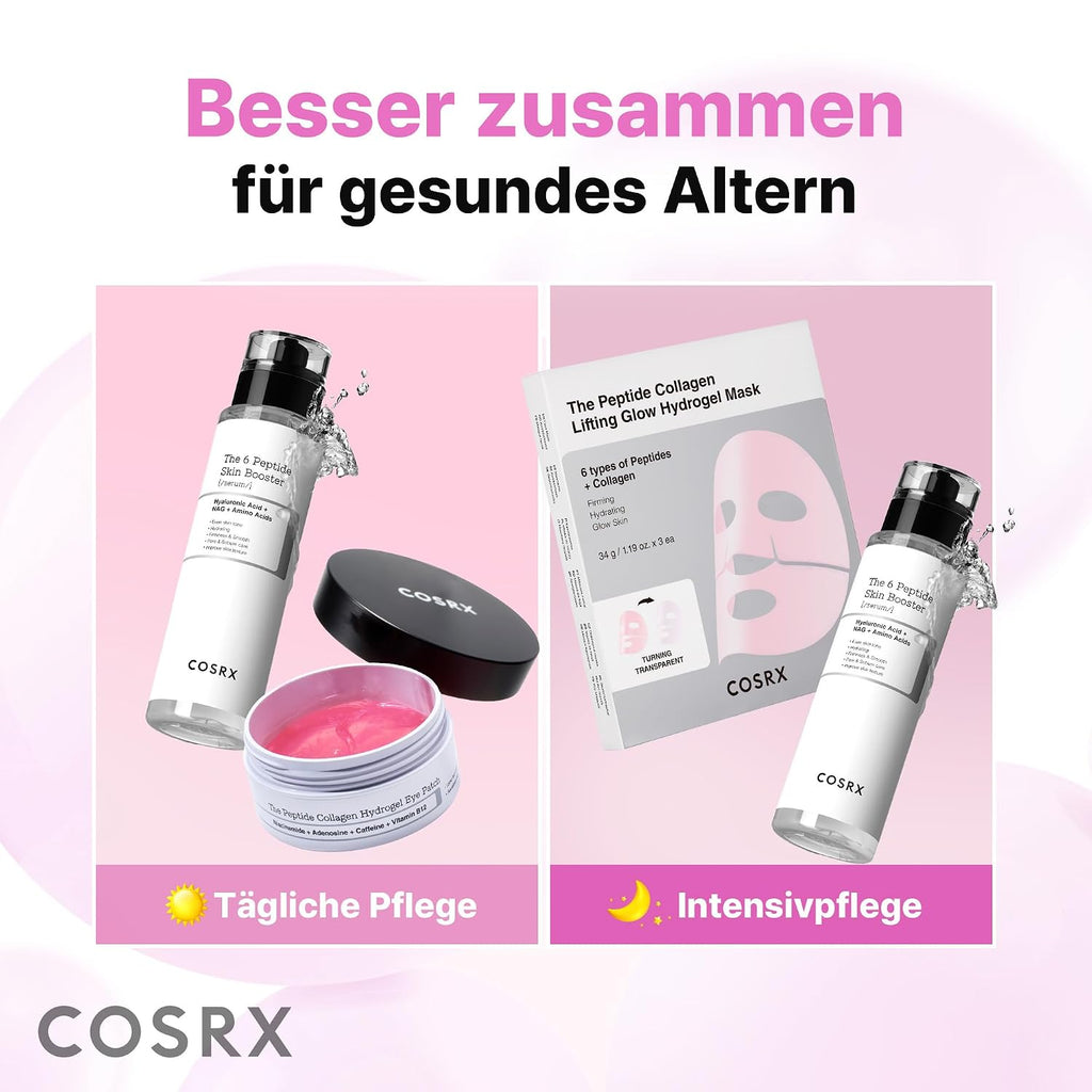 COSRX 6 Peptide Collagen Serum mit Copper Peptide, Anti-Aging Toner