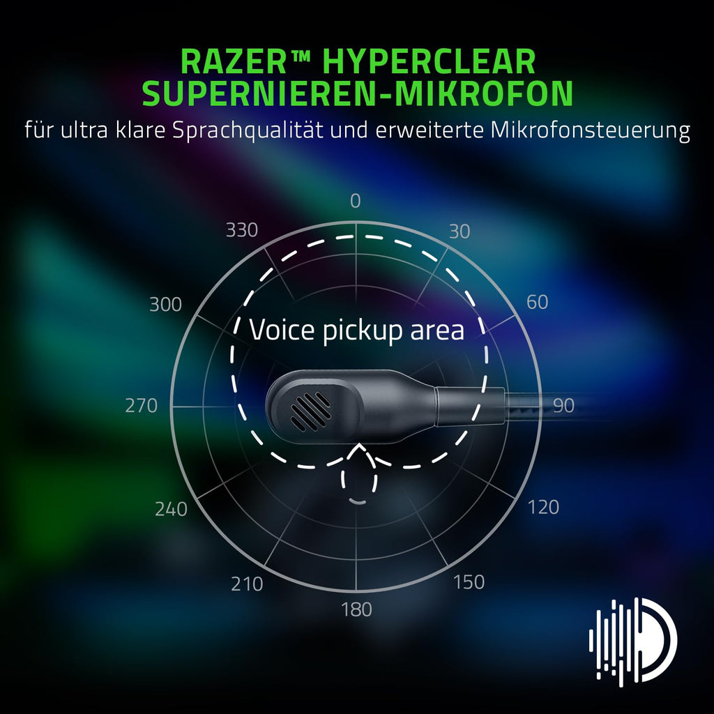 Razer BlackShark V2 X - Multi-Plattform kabelgebundenes Esports-Headset (Triforce 50mm Treiber, Erweiterte Passive Geräuschunterdrückung, 7.1 Surround Sound, Hyperclear Cardioid Mic) Grün