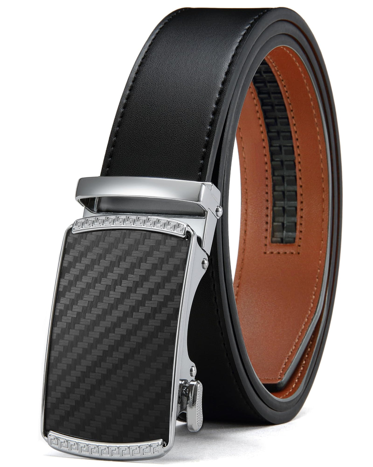 CHAOREN Gürtel Herren, Automatik Ledergürtel Herren 35mm ohne Löcher