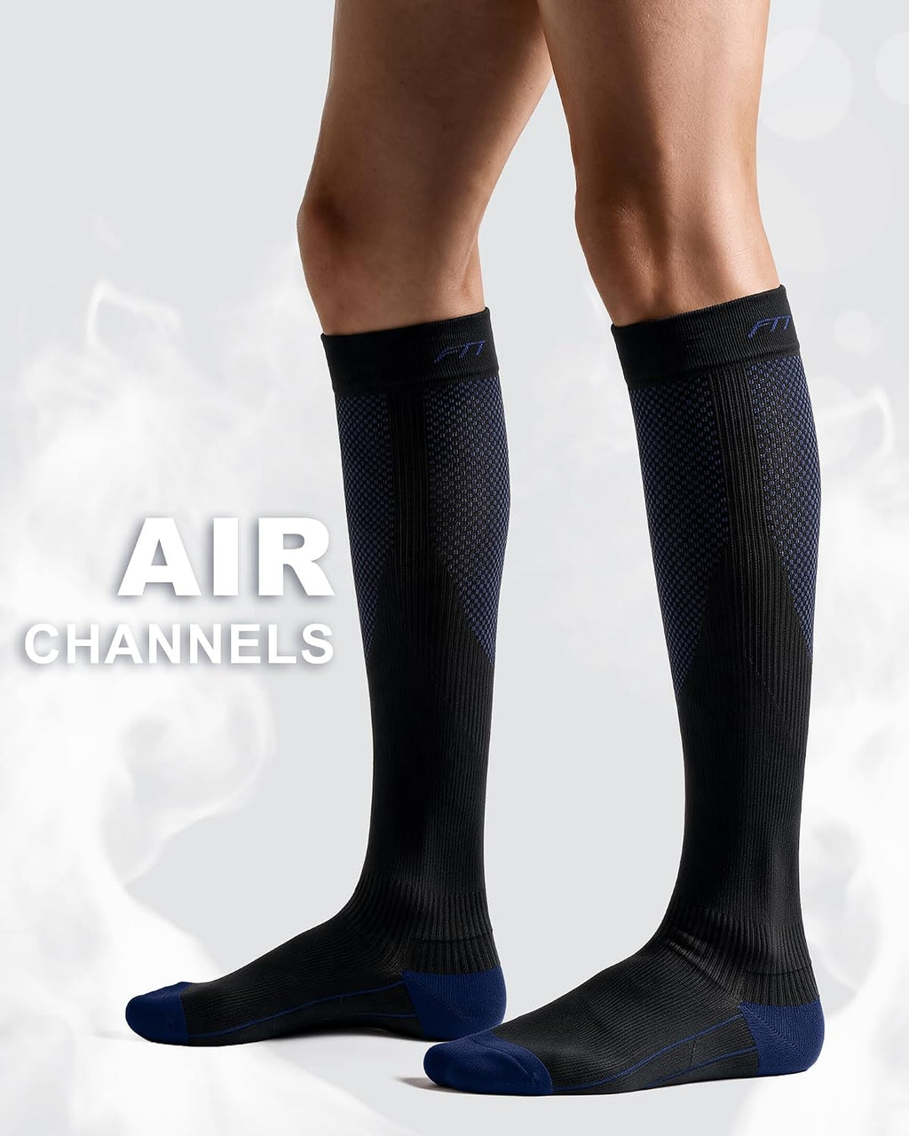 FITRELL 3 Pairs Compression Socks for Women and Men 20-30mmHg-Circulation Support Socks