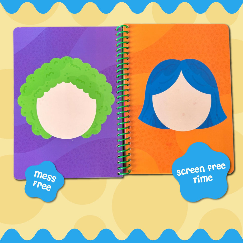 Stick4Ever Jelly Sticker Book® - for Kids - Waterproof, Easy to Clean Reusable Sticker Book for Toddlers- Reusable Road Trip Activities for Kids - Stocking Stuffers for Toddlers (Farm)