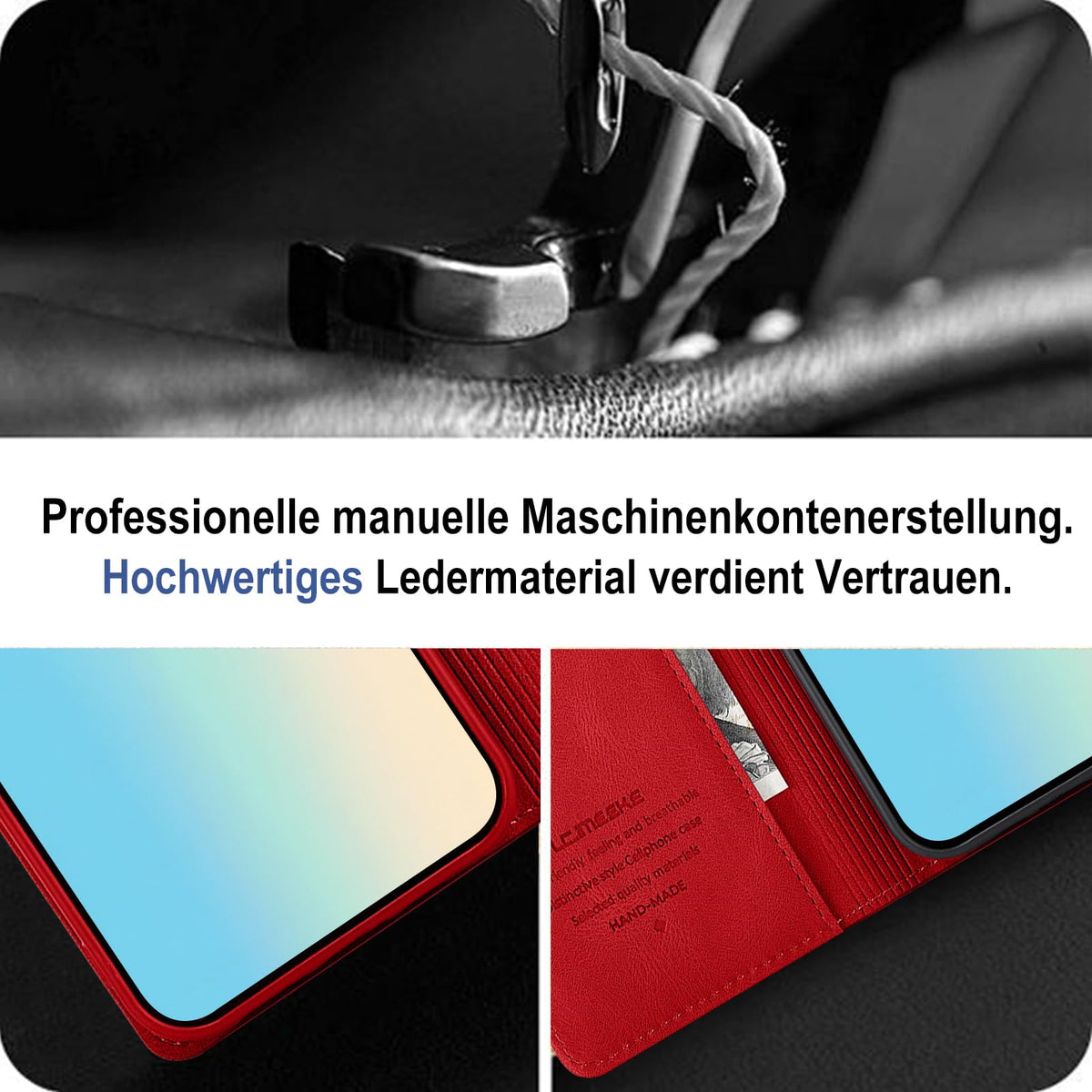 Giyer Handyhülle für Samsung Galaxy S24 5G Hülle mit Schutzfolie, Schutzhülle Galaxy S24 5G PU Leder Wallet Flip Case Standfunktion Kartenfach Klapphülle für Samsung S24 Ultra Full Cover (Grün)