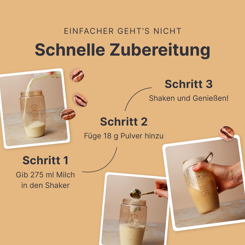SHEKO Balance Shake Erdbeere – Mahlzeitersatz & Abnehmshake – 378 g
