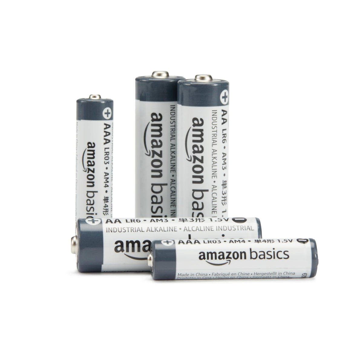 Amazon Basics AA- Alkali-Batterien, 1,5 V, 5 Jahre lagerfähig, 40 Stück