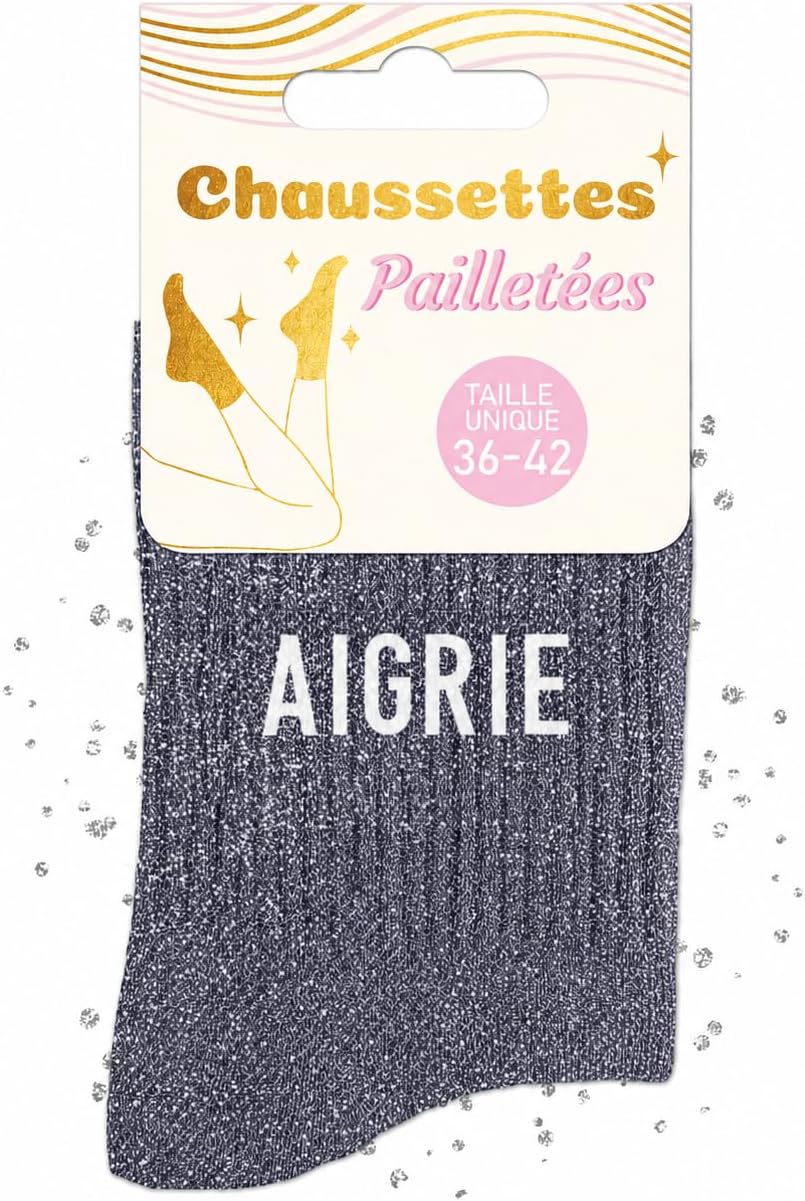 MASSA Chaussettes Paillettes - Taille Unique - Parfaite