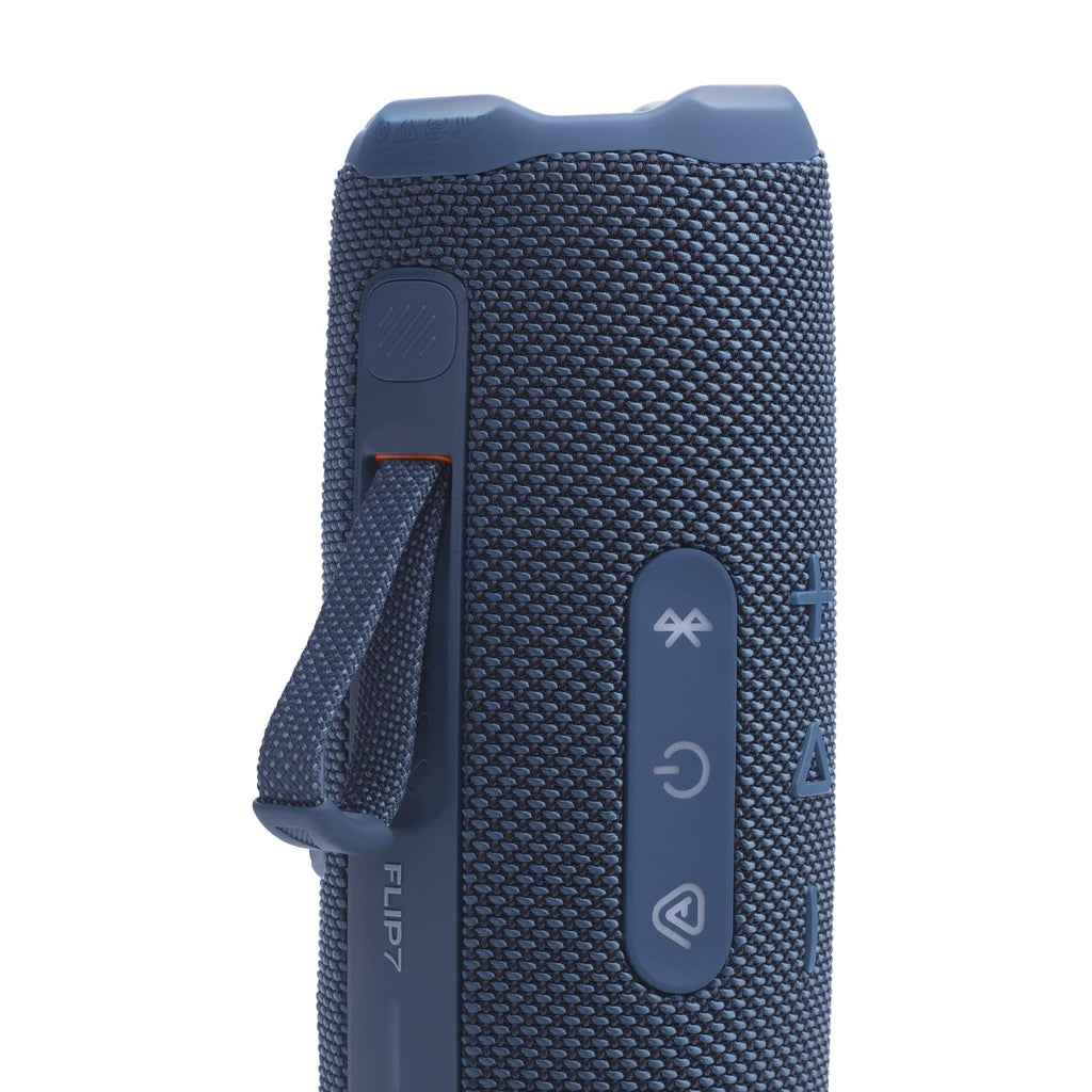 JBL Flip 7, kabelloser tragbarer Bluetooth-Lautsprecher, 16 Stunden Akkulaufzeit, IP68 wasserdicht, Staub- und stoßfest, JBL Pro Sound mit AI Boost, Auracast Multi-Speaker-Verbindung, Schwarz