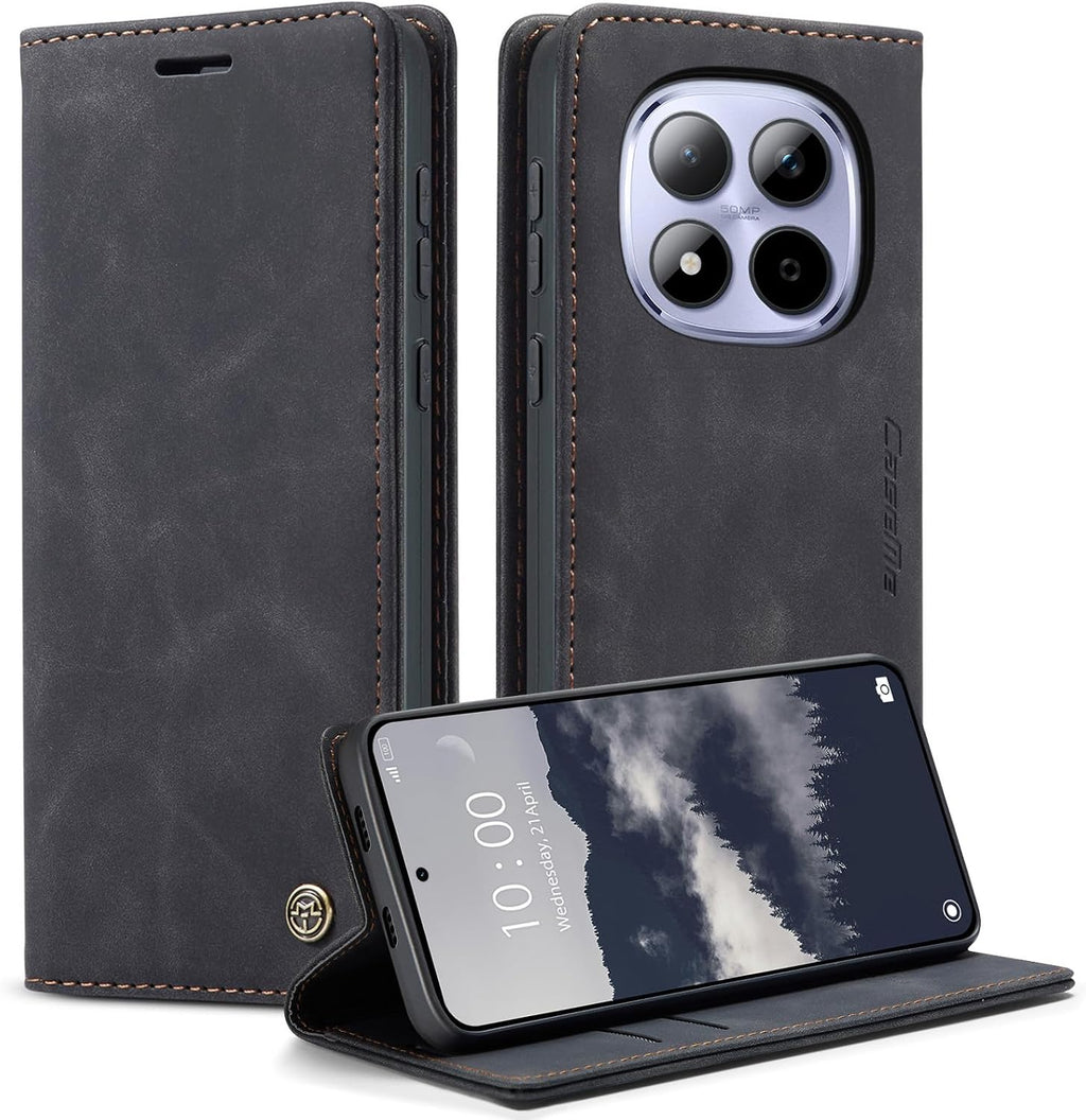 KZB für Xiaomi Redmi Note 15 Hülle, Magnet Leder Klapphülle Stoßfest