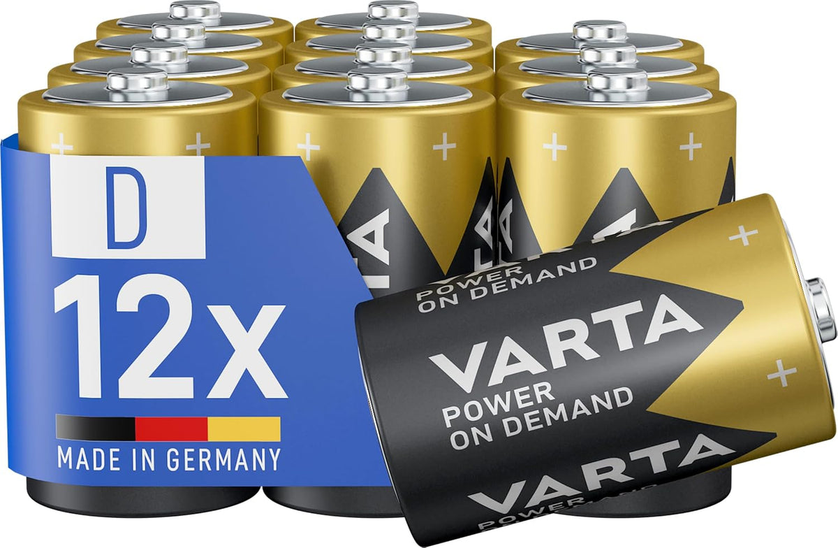 Varta Batterien AAA 100 Stück Power on Demand Alkaline 1,5 V Vorratspack