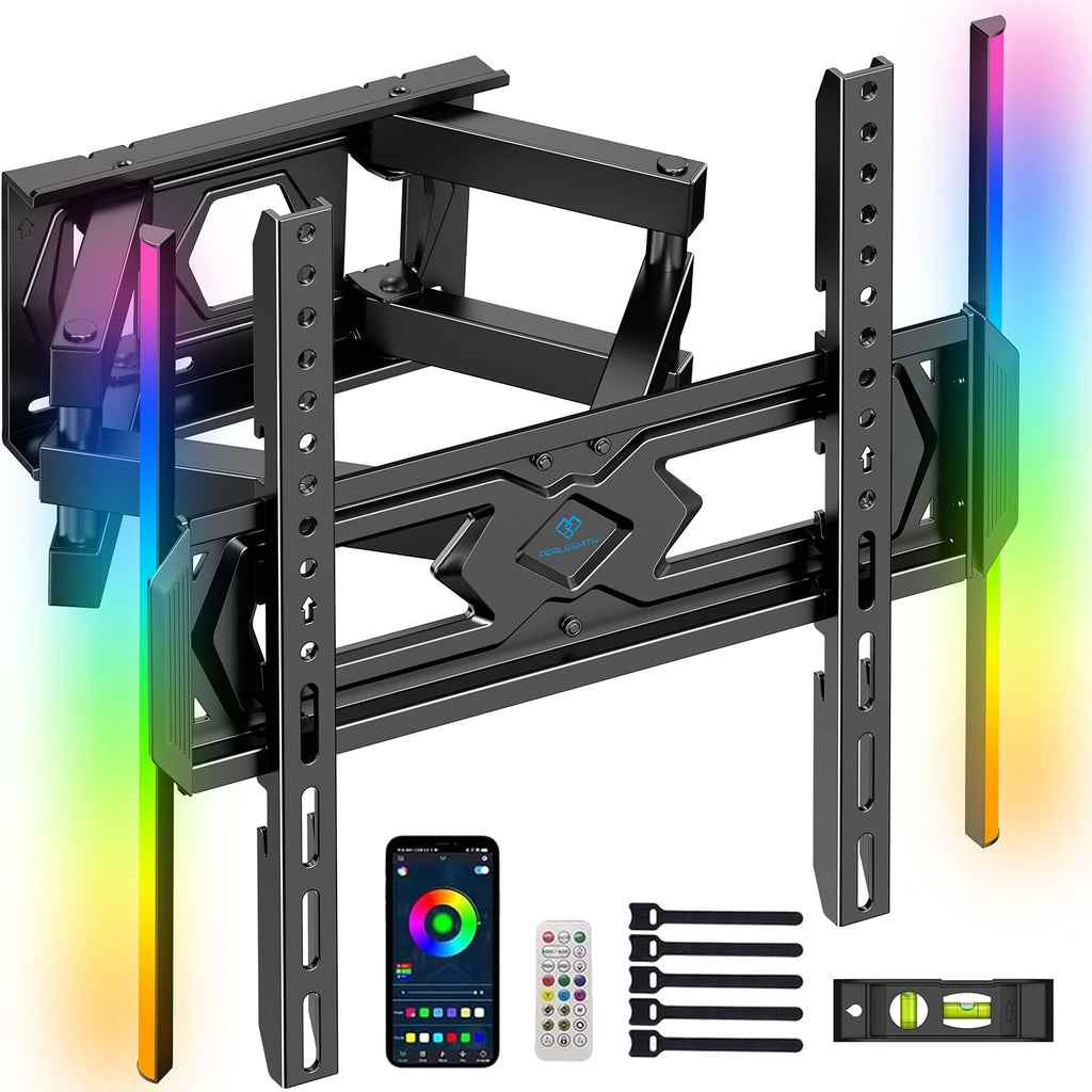 PERLESMITH TV-Wandhalterung, TV-Wandhalterung für 26-70 Zoll Fernseher, 45 kg