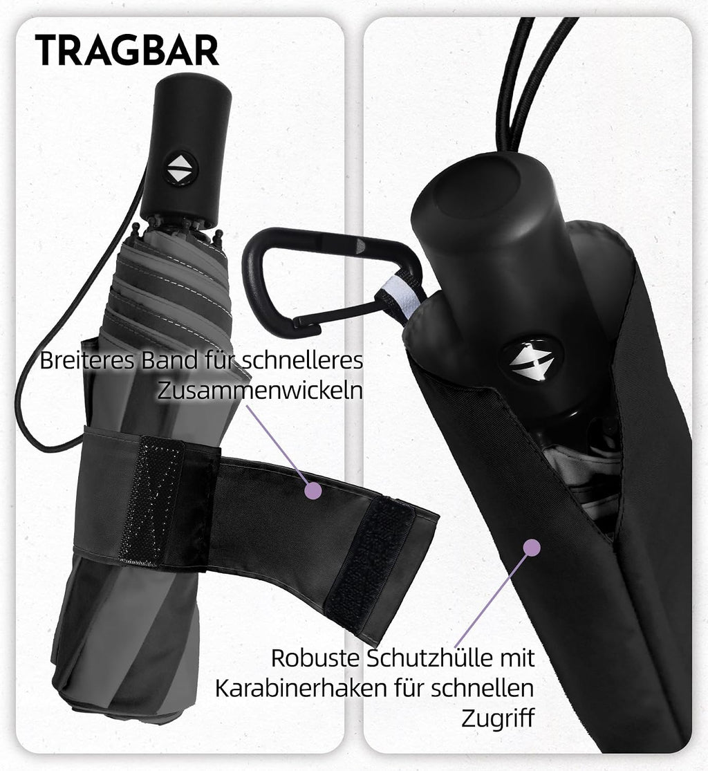 LILAC Regenschirm Klein Stabil Windfest